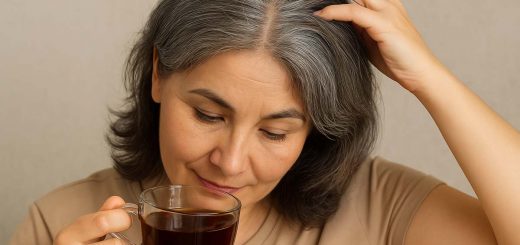Graue Haare mit schwarzem Tee abdunkeln – so einfach geht’s